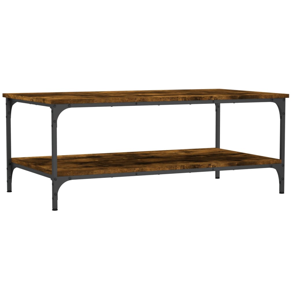 Coffee Table Smoked Oak 100x55x40 cm Engineered Wood