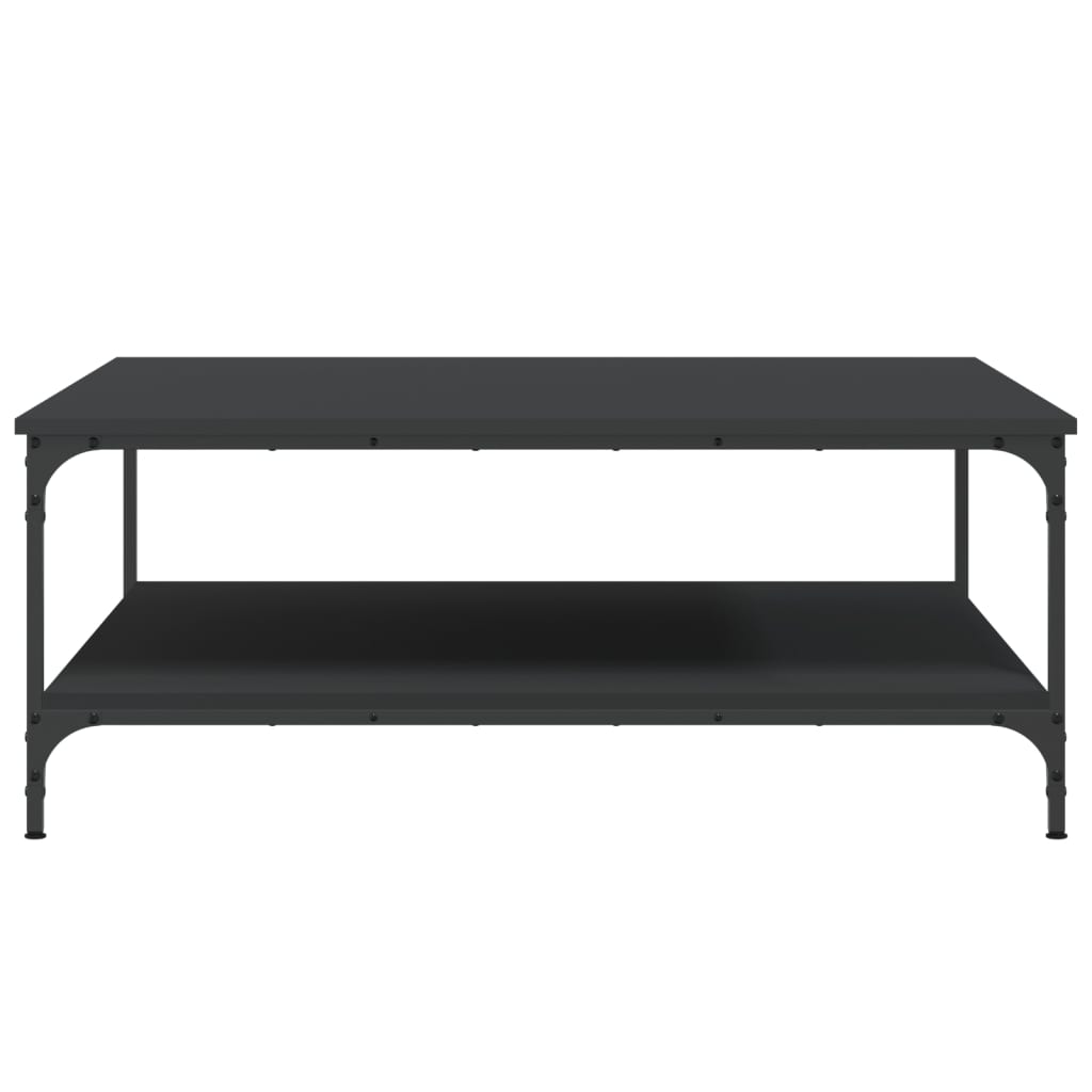 Coffee Table Black 100x100x40 cm Engineered Wood