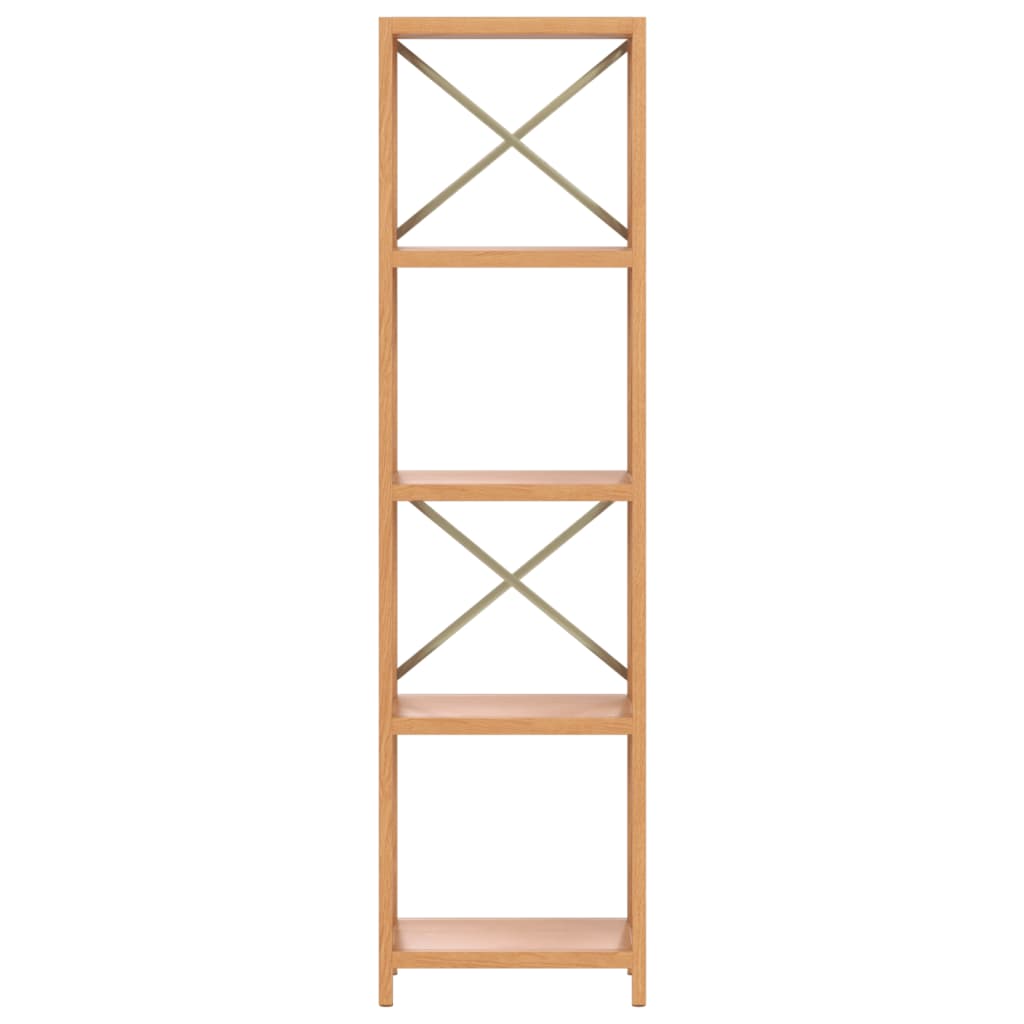 5-Tier Shelf 40x30x146 cm Solid Wood Oak