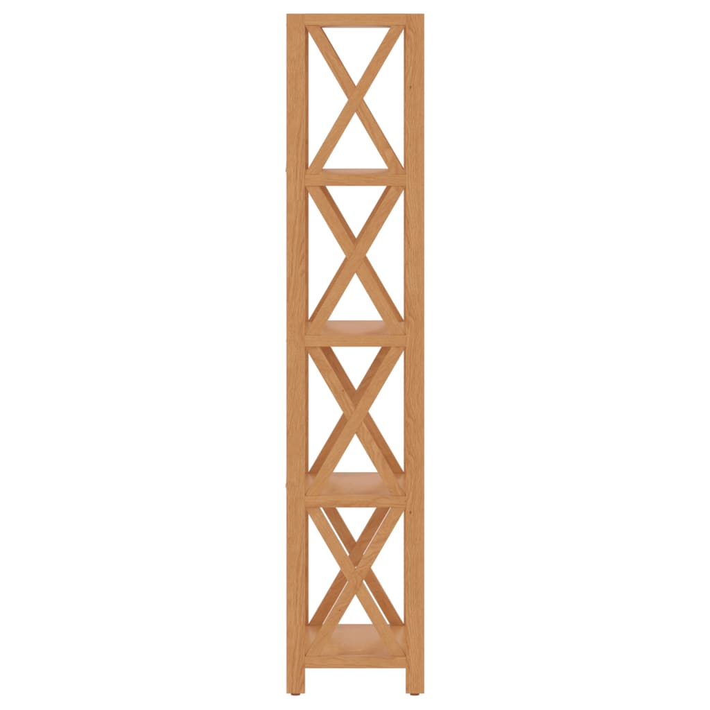 5-Tier Shelf 40x30x146 cm Solid Wood Oak