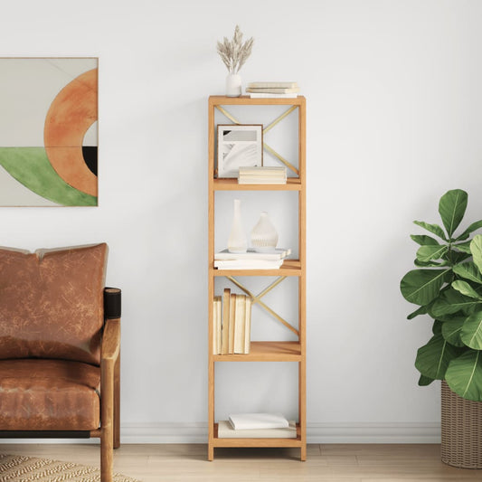 5-Tier Shelf 40x30x146 cm Solid Wood Oak