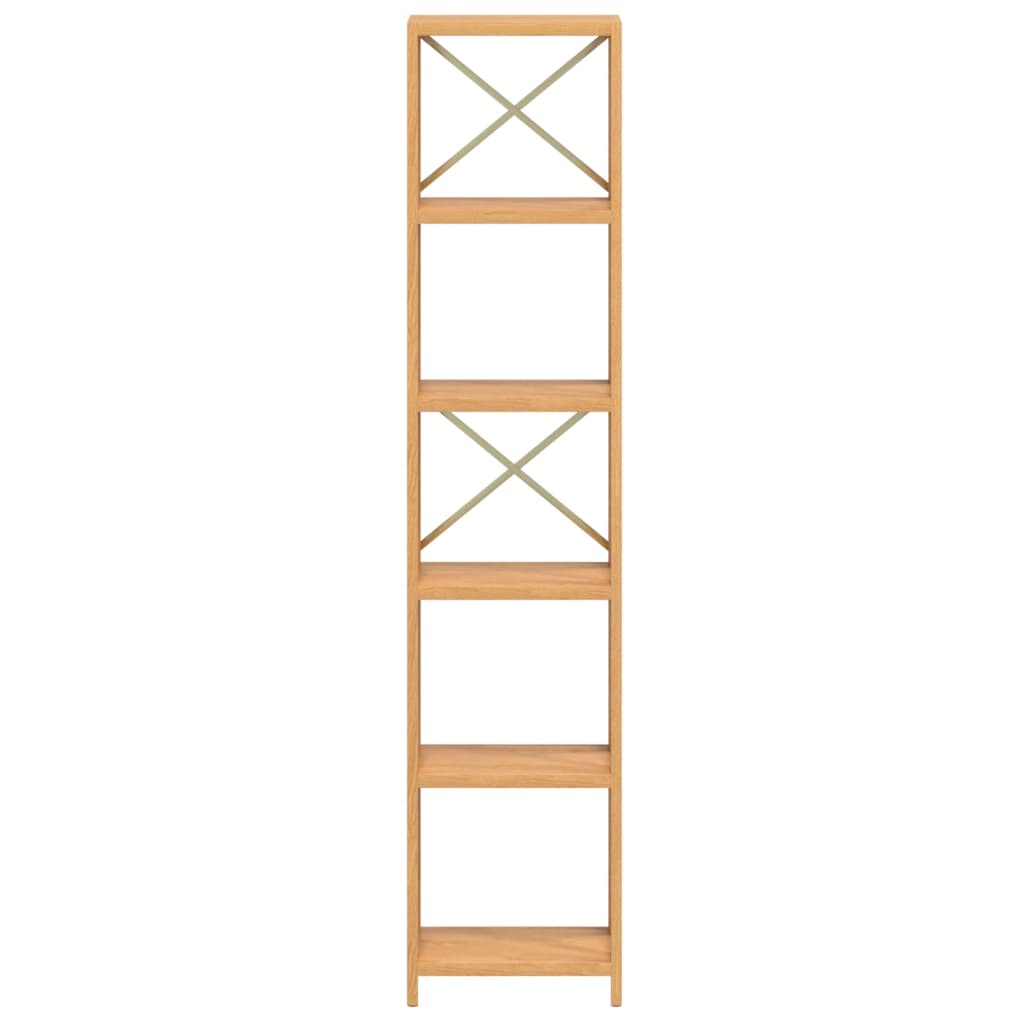 6-Tier Shelf 40x30x181 cm Solid Wood Oak