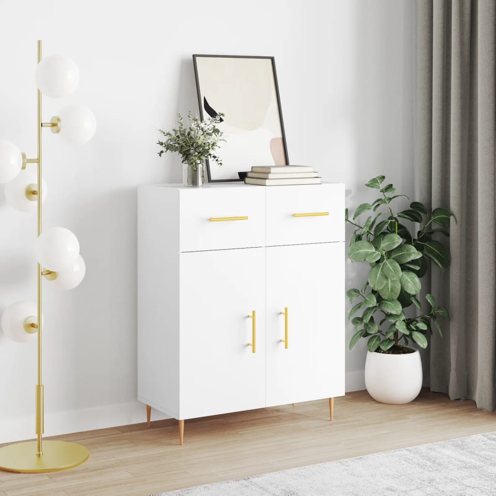 Sideboard White 69.5x34x90 cm Engineered Wood