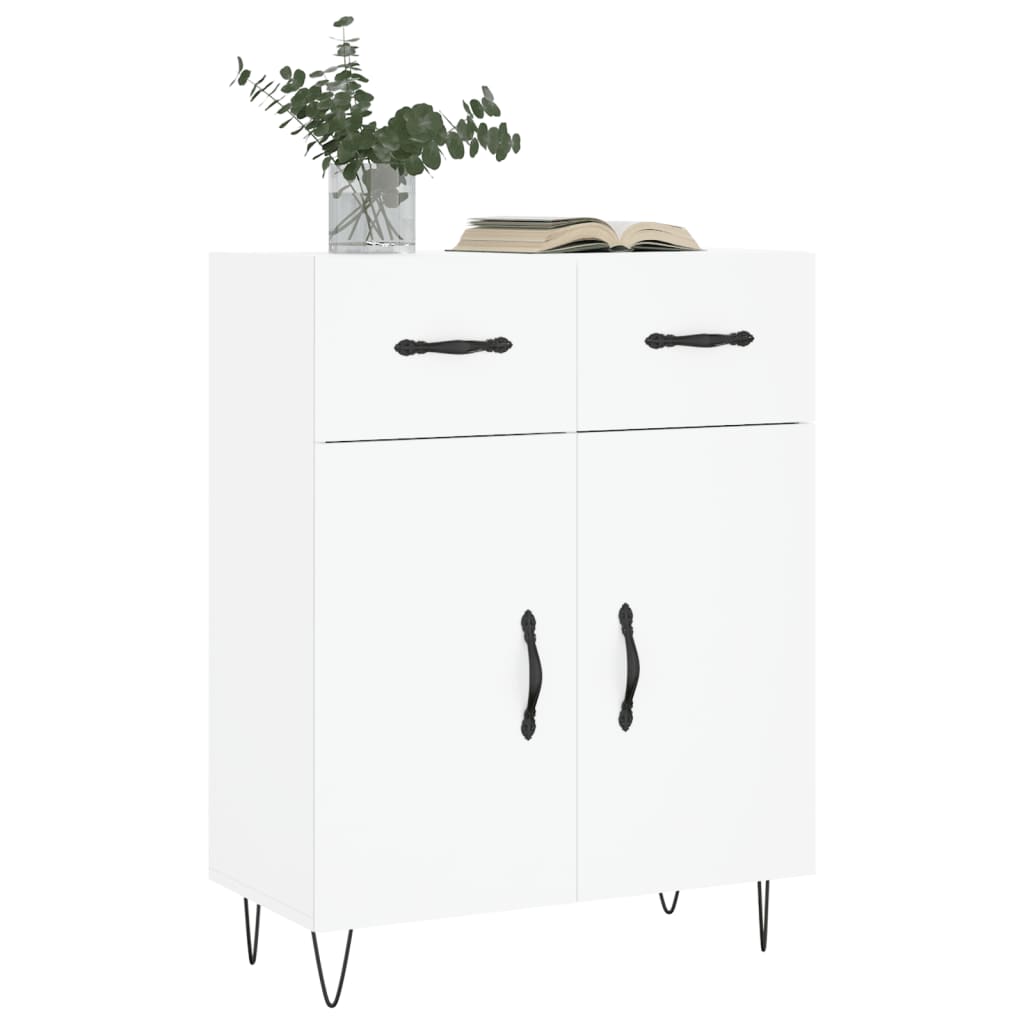 Sideboard White 69.5x34x90 cm Engineered Wood