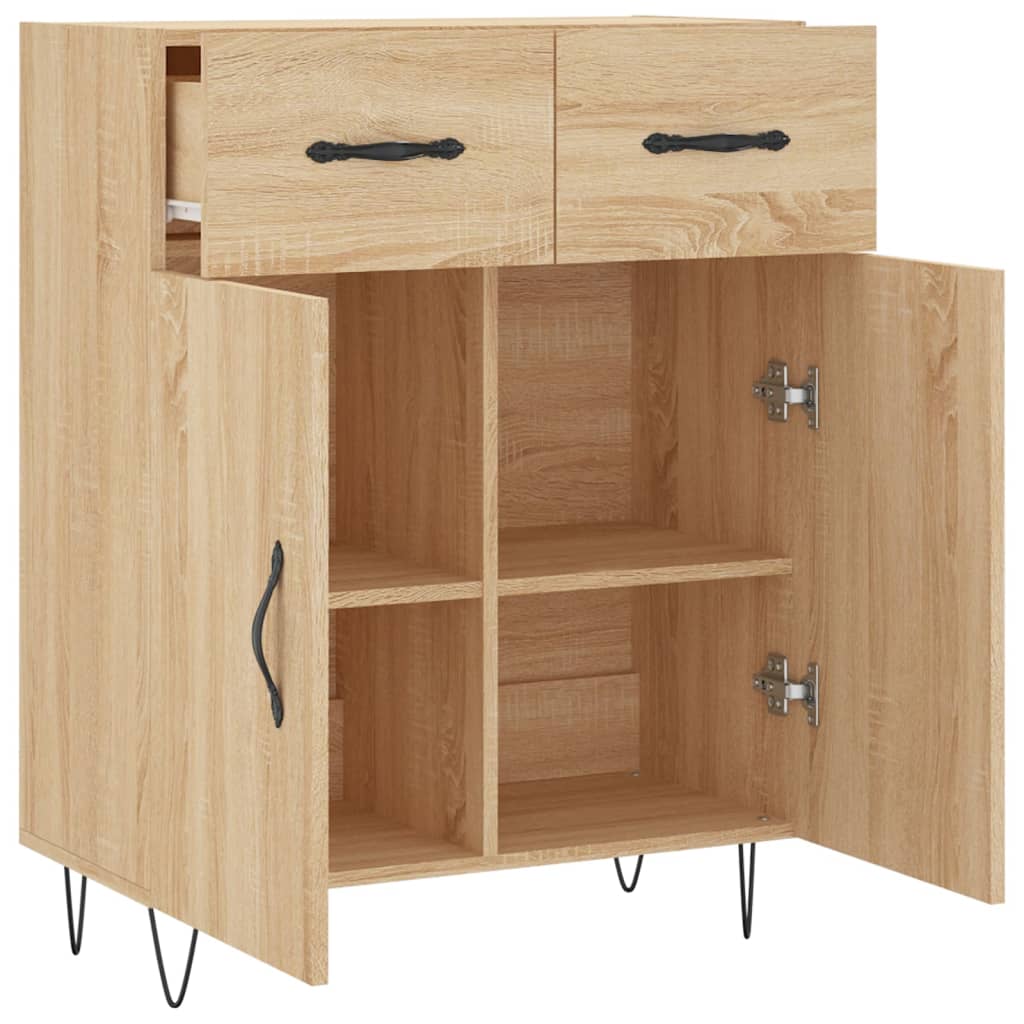 Sideboard Sonoma Oak 69.5x34x90 cm Engineered Wood