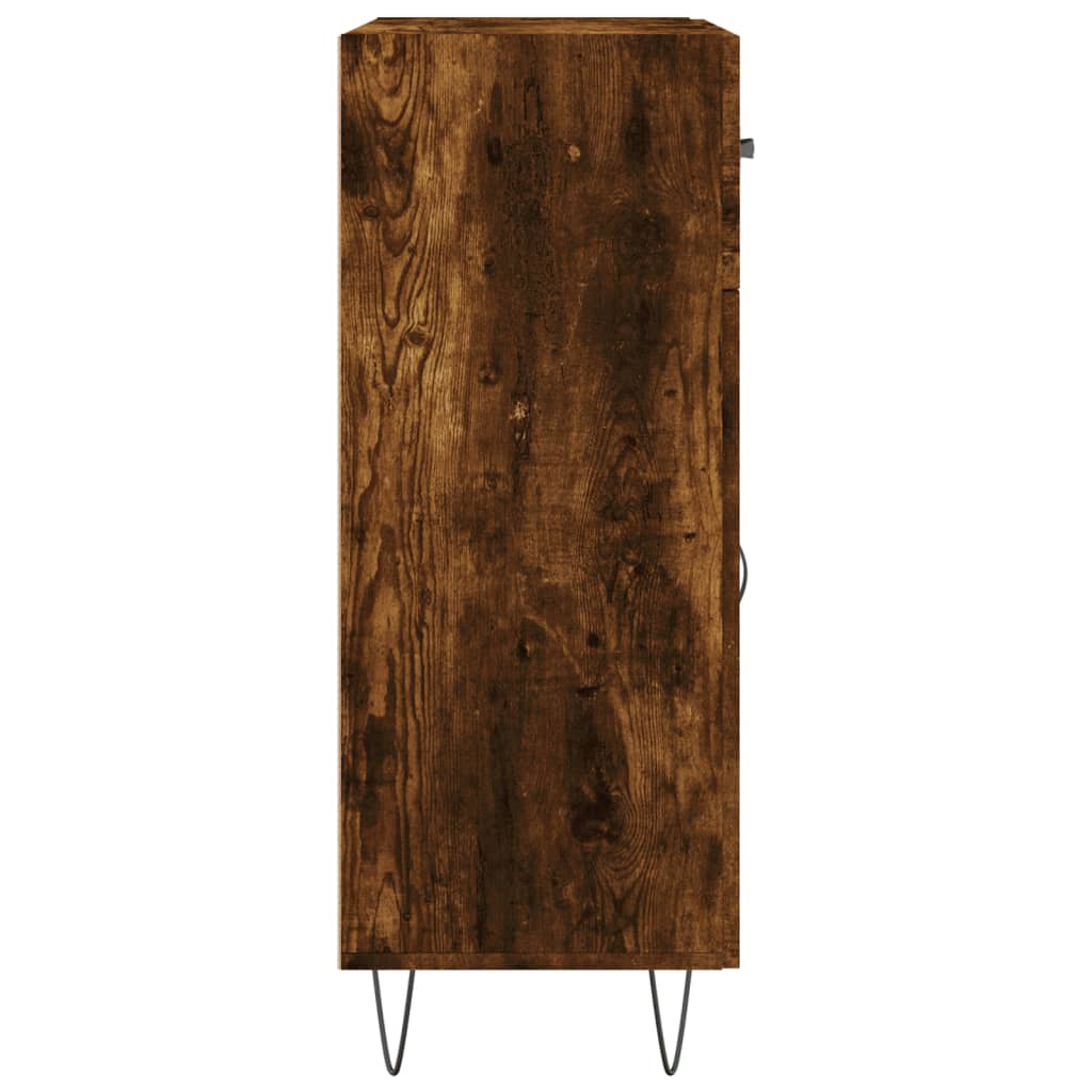 Sideboard Smoked Oak 69.5x34x90 cm Engineered Wood