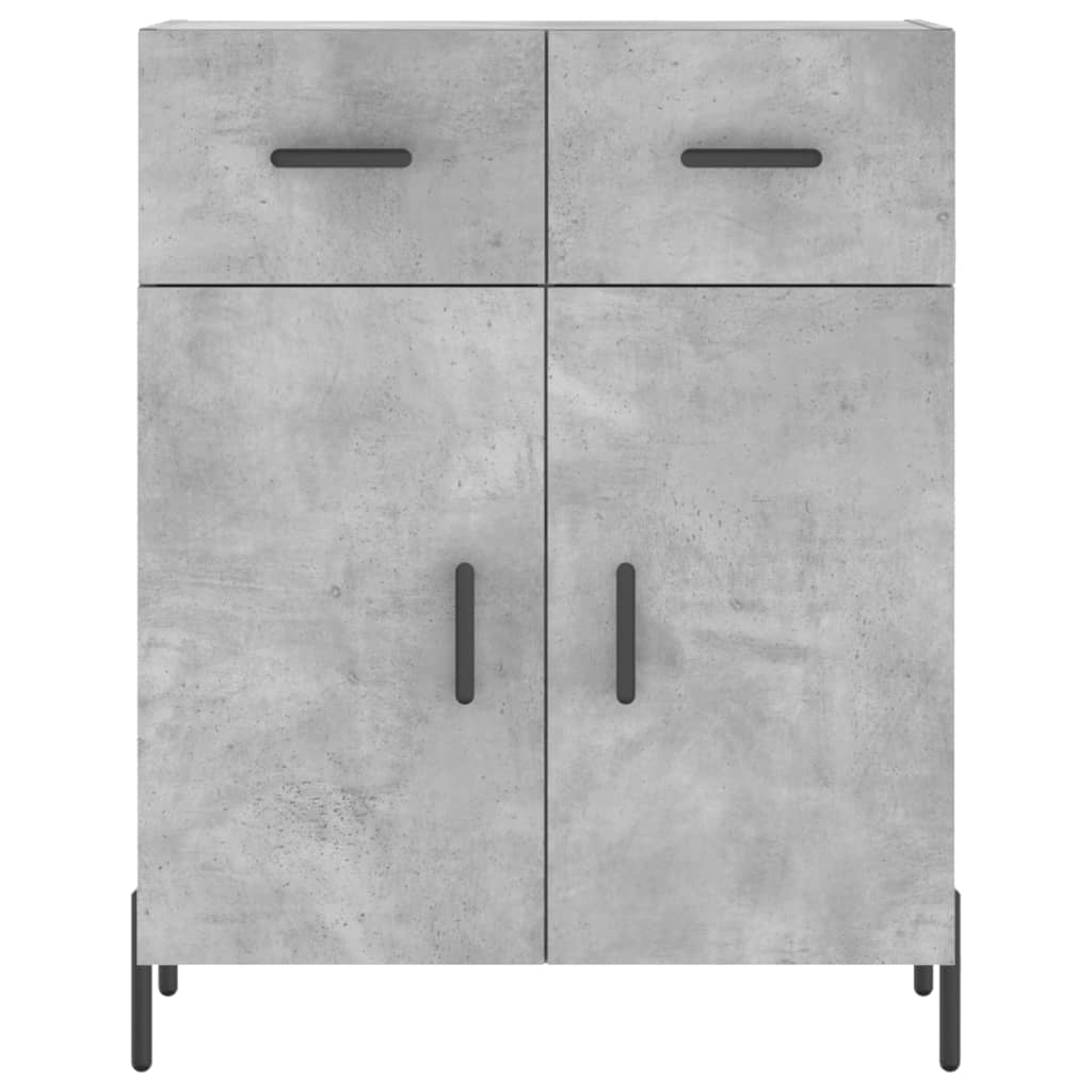 Sideboard Concrete Grey 69.5x34x90 cm Engineered Wood