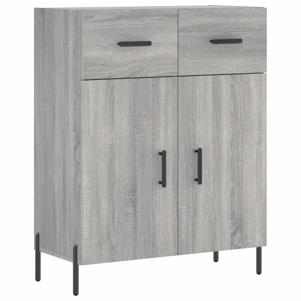 Sideboard Grey Sonoma 69.5x34x90 cm Engineered Wood