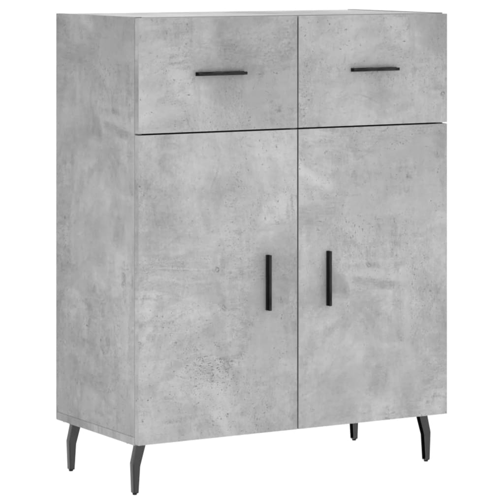 Sideboard Concrete Grey 69.5x34x90 cm Engineered Wood