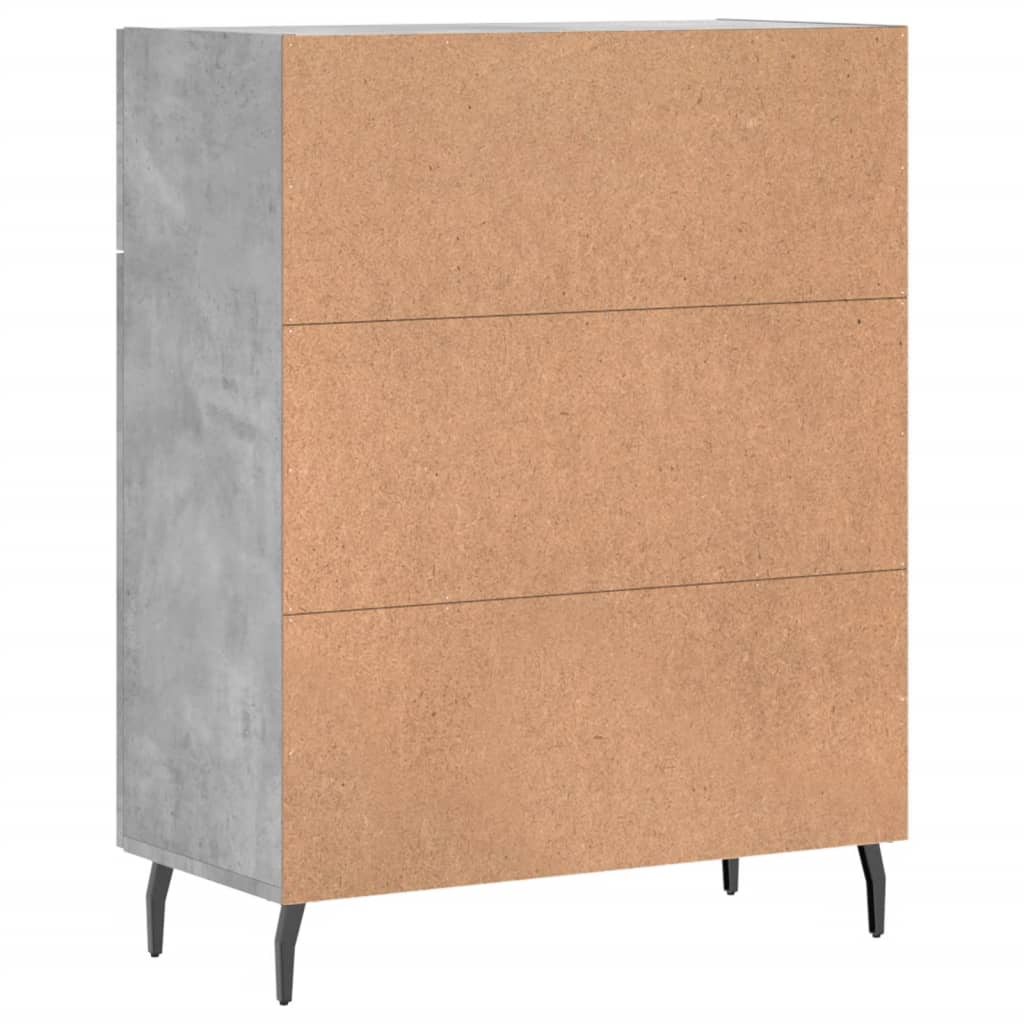 Sideboard Concrete Grey 69.5x34x90 cm Engineered Wood