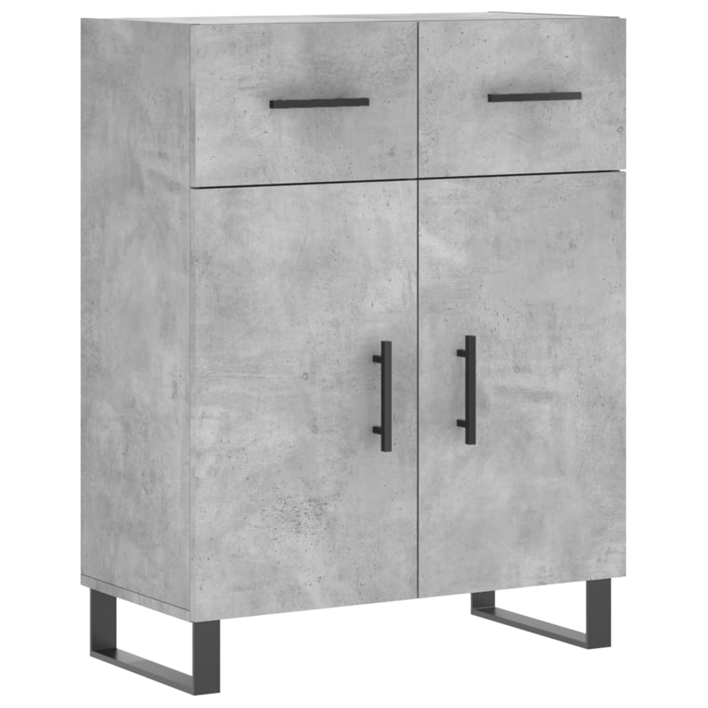 Sideboard Concrete Grey 69.5x34x90 cm Engineered Wood