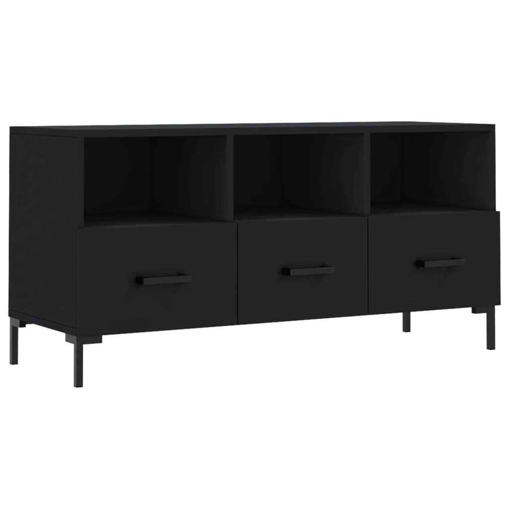 Modern Wooden TV Tele Stand Unit Cabinet Home Entertainment Unit With 3 Drawers