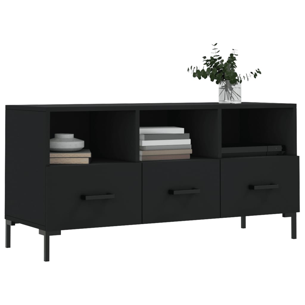 Modern Wooden TV Tele Stand Unit Cabinet Home Entertainment Unit With 3 Drawers