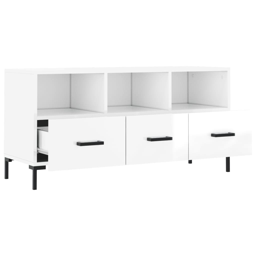 Modern Wooden TV Tele Stand Unit Cabinet Home Entertainment Unit With 3 Drawers