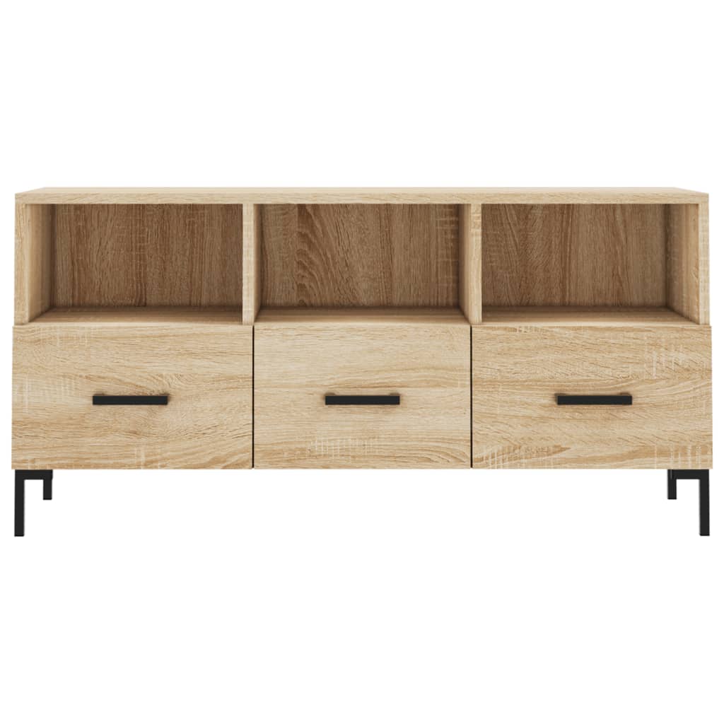 Modern Wooden TV Tele Stand Unit Cabinet Home Entertainment Unit With 3 Drawers