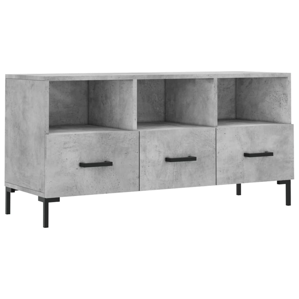 Modern Wooden TV Tele Stand Unit Cabinet Home Entertainment Unit With 3 Drawers