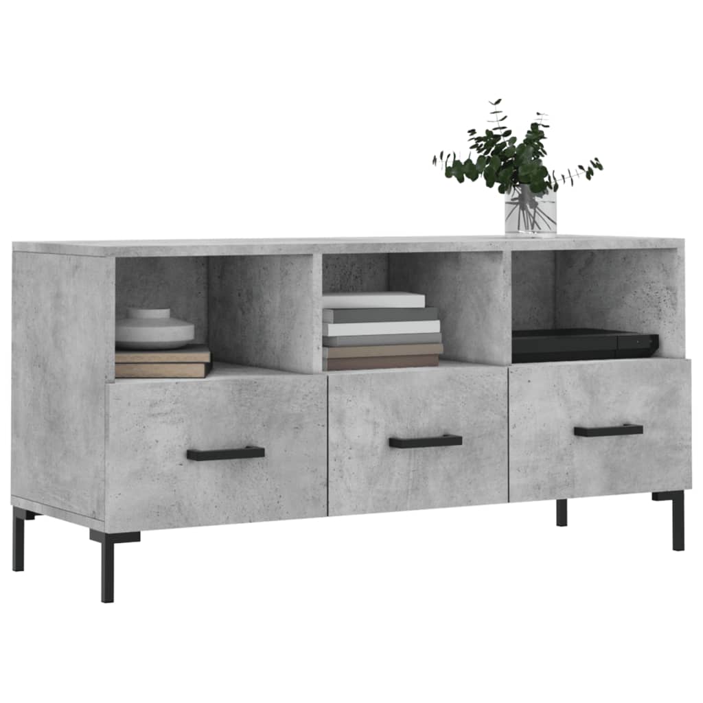 Modern Wooden TV Tele Stand Unit Cabinet Home Entertainment Unit With 3 Drawers