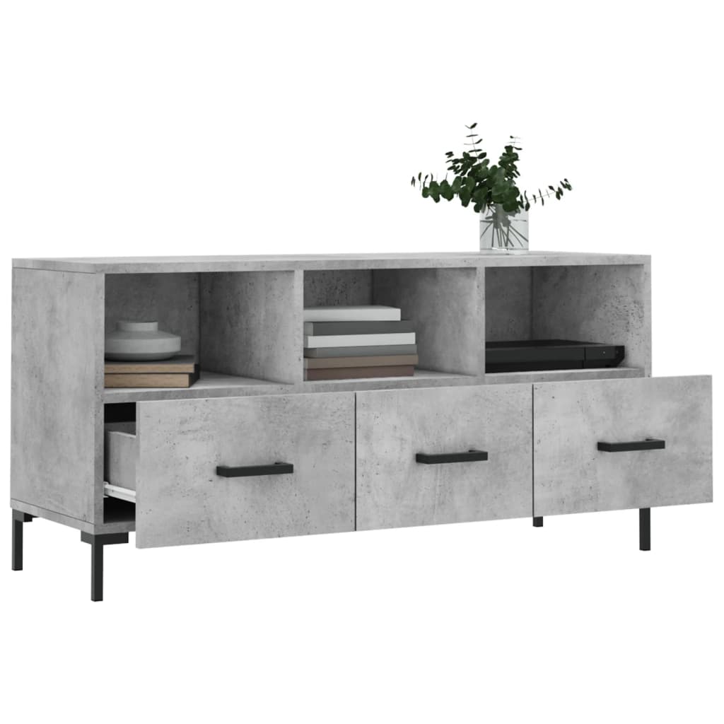 Modern Wooden TV Tele Stand Unit Cabinet Home Entertainment Unit With 3 Drawers