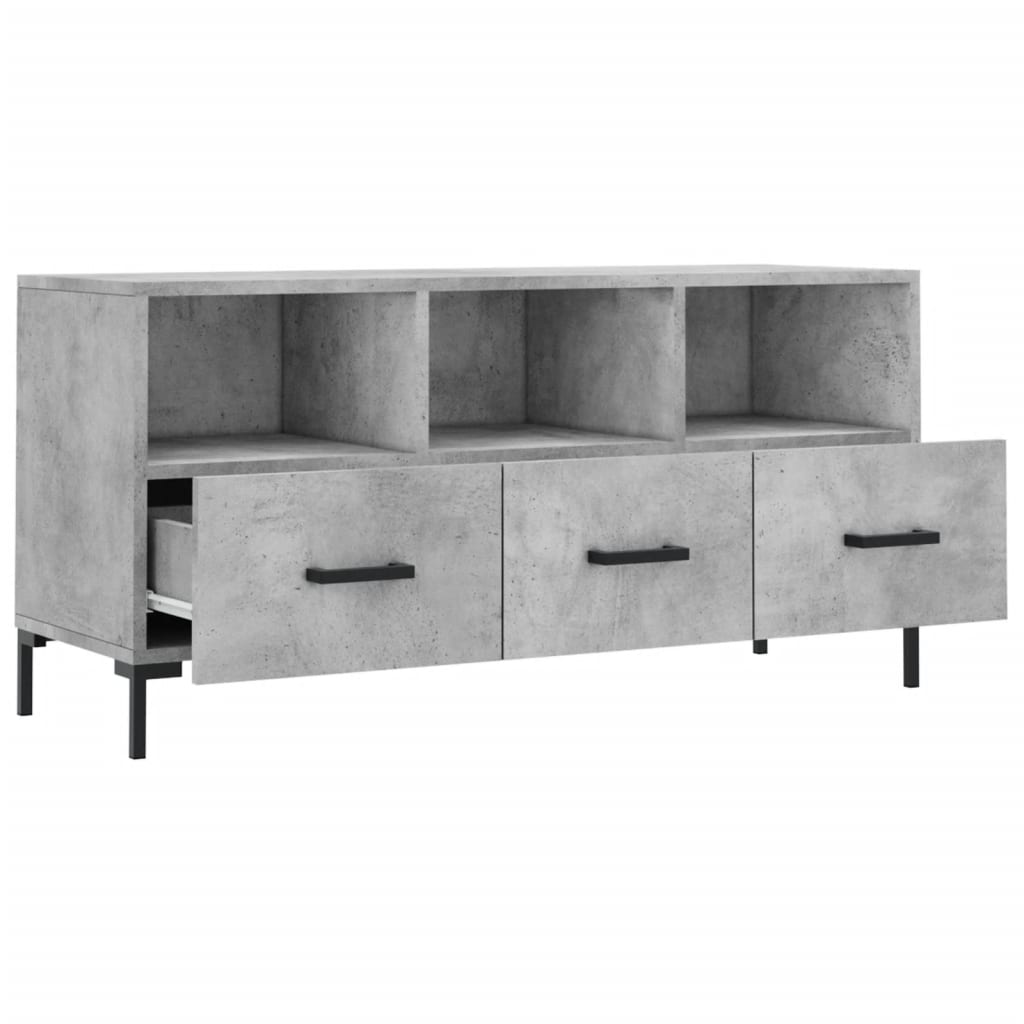 Modern Wooden TV Tele Stand Unit Cabinet Home Entertainment Unit With 3 Drawers