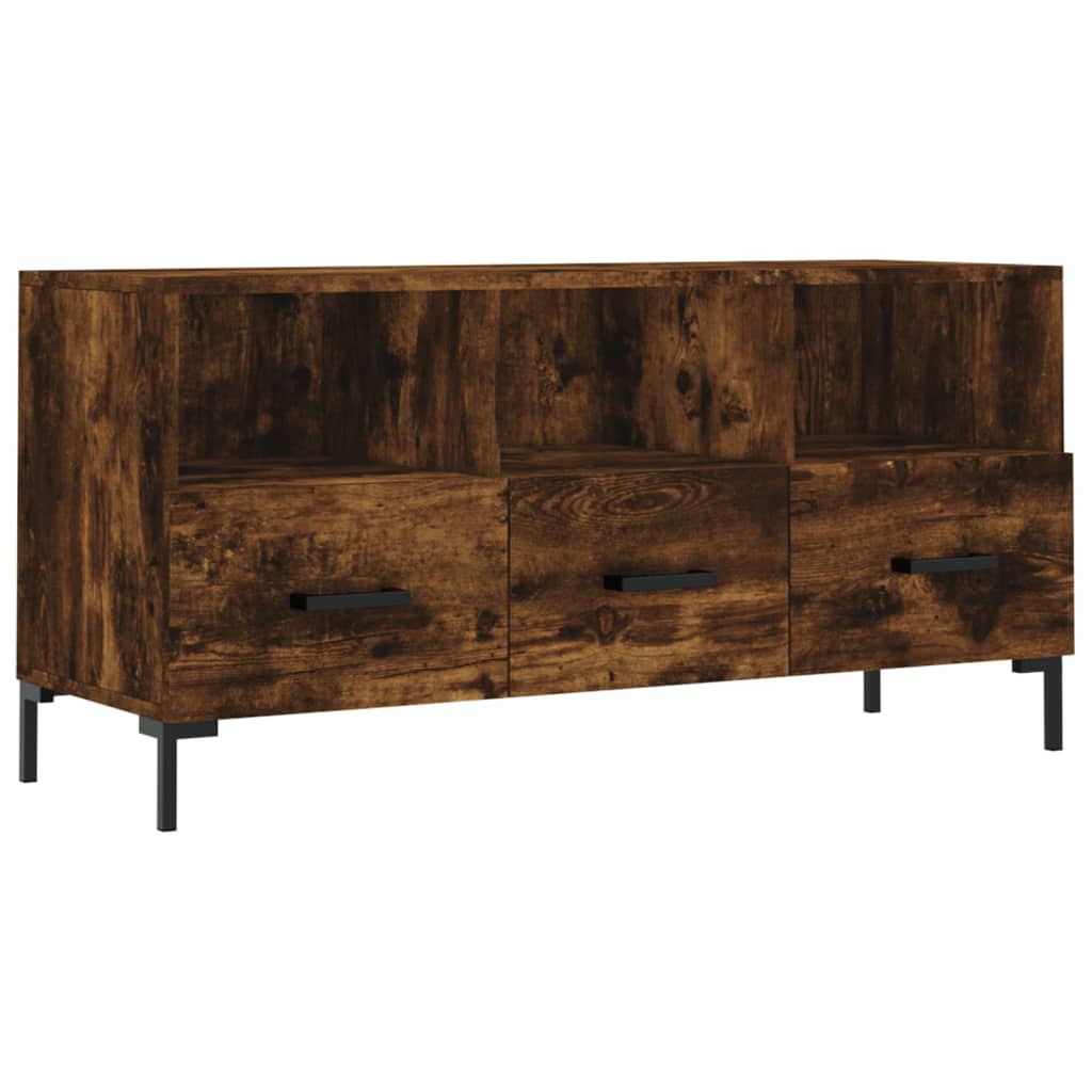 Modern Wooden TV Tele Stand Unit Cabinet Home Entertainment Unit With 3 Drawers