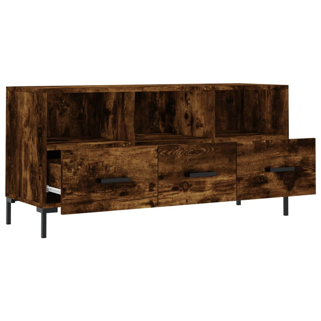 Modern Wooden TV Tele Stand Unit Cabinet Home Entertainment Unit With 3 Drawers
