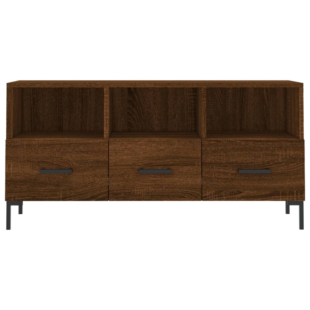 Modern Wooden TV Tele Stand Unit Cabinet Home Entertainment Unit With 3 Drawers