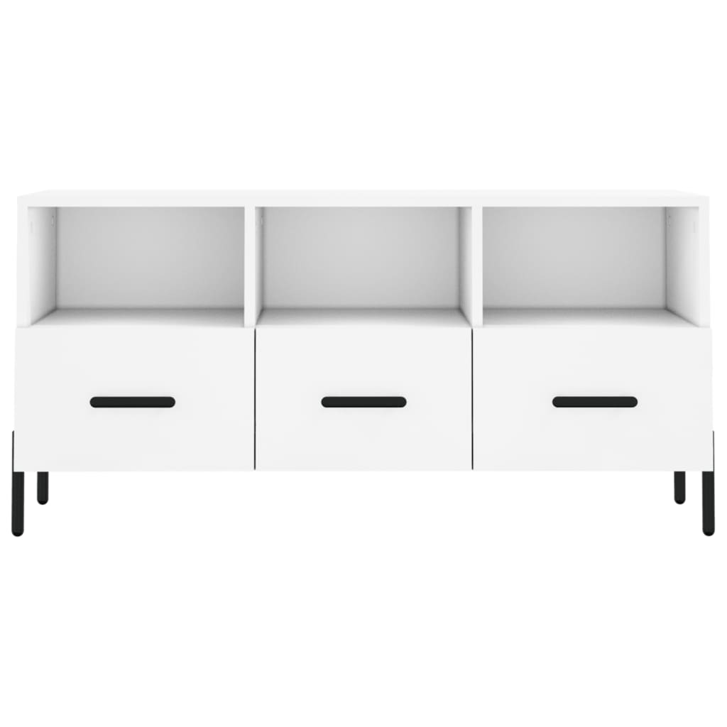 Modern Wooden TV Tele Stand Unit Cabinet With 3 Drawers & Storage Compartments