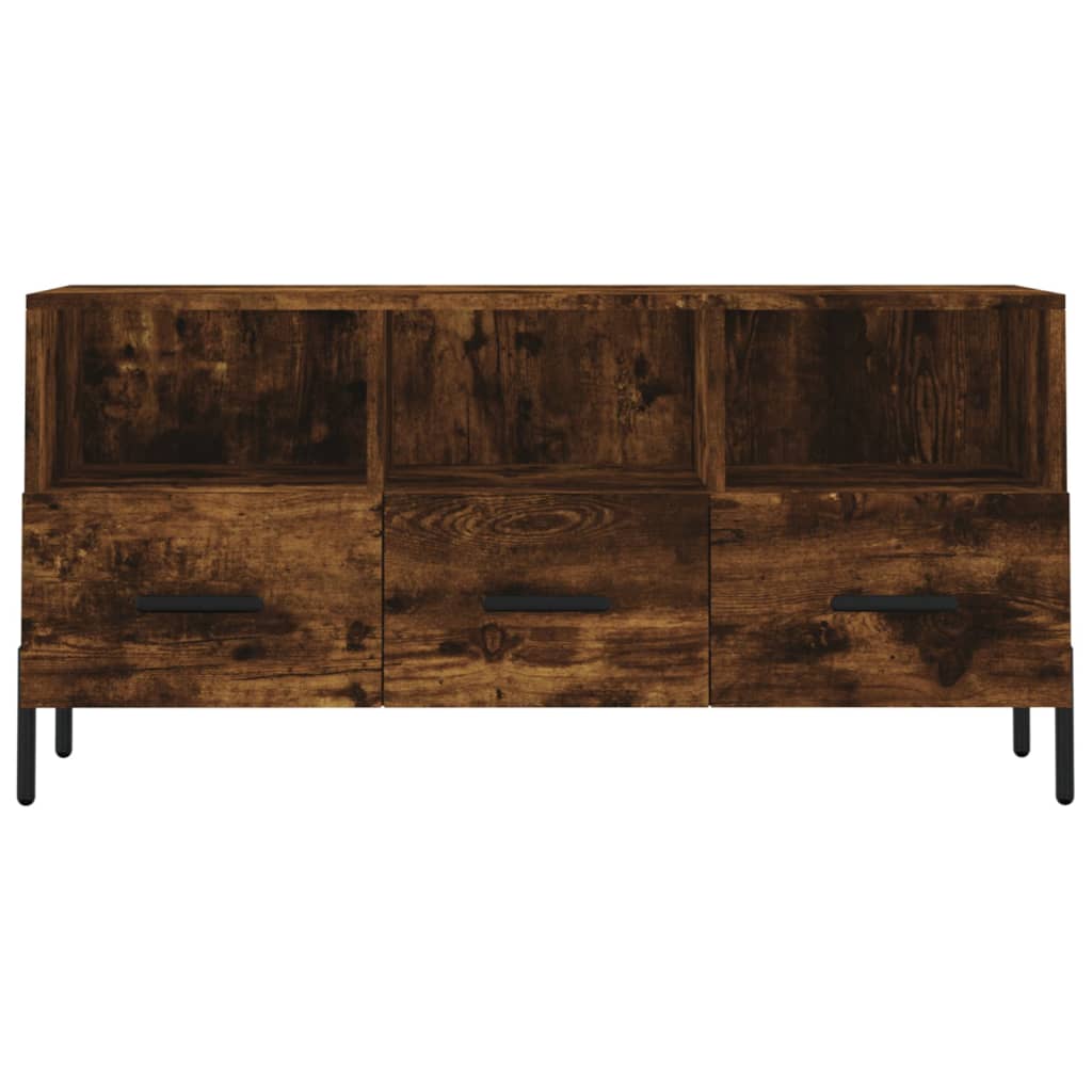 Modern Wooden TV Tele Stand Unit Cabinet With 3 Drawers & Storage Compartments