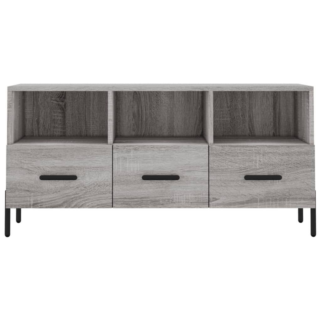 Modern Wooden TV Tele Stand Unit Cabinet With 3 Drawers & Storage Compartments