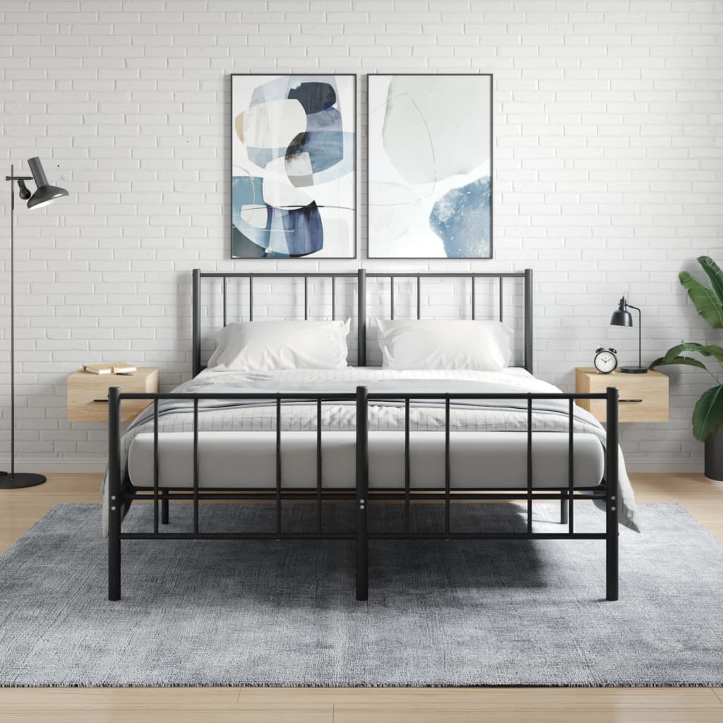 Wall-mounted Bedside Cabinets 2 pcs Sonoma Oak 35x35x20 cm