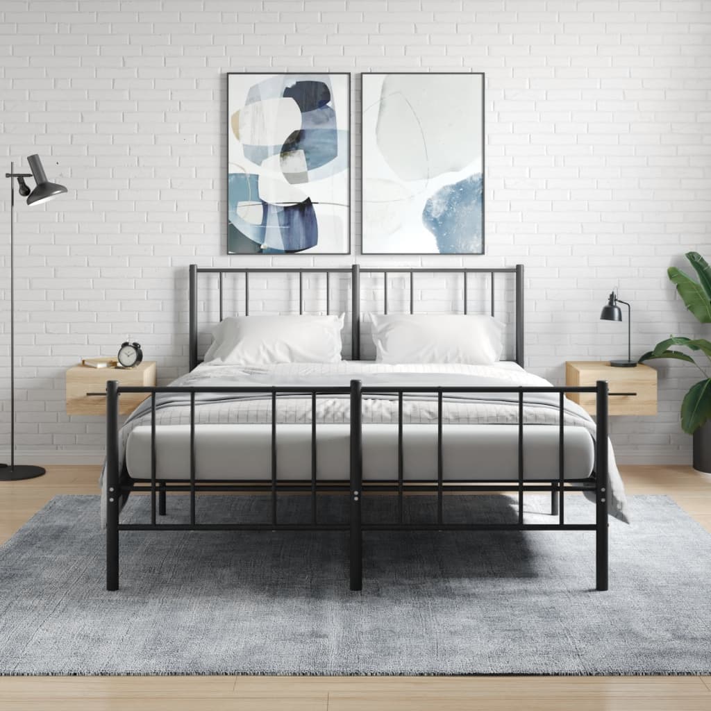Wall-mounted Bedside Cabinets 2 pcs Sonoma Oak 35x35x20 cm