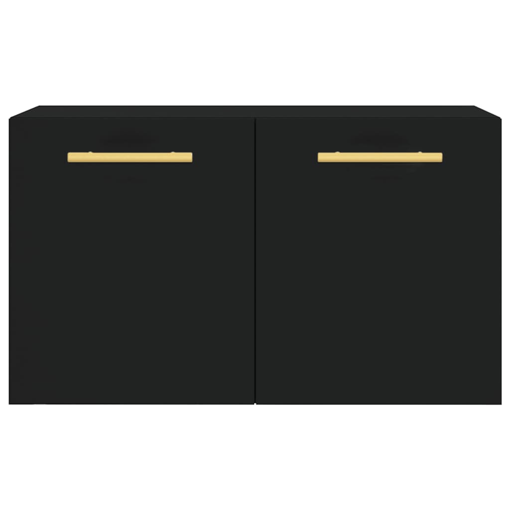 Wall Cabinet Black 60x36.5x35 cm Engineered Wood