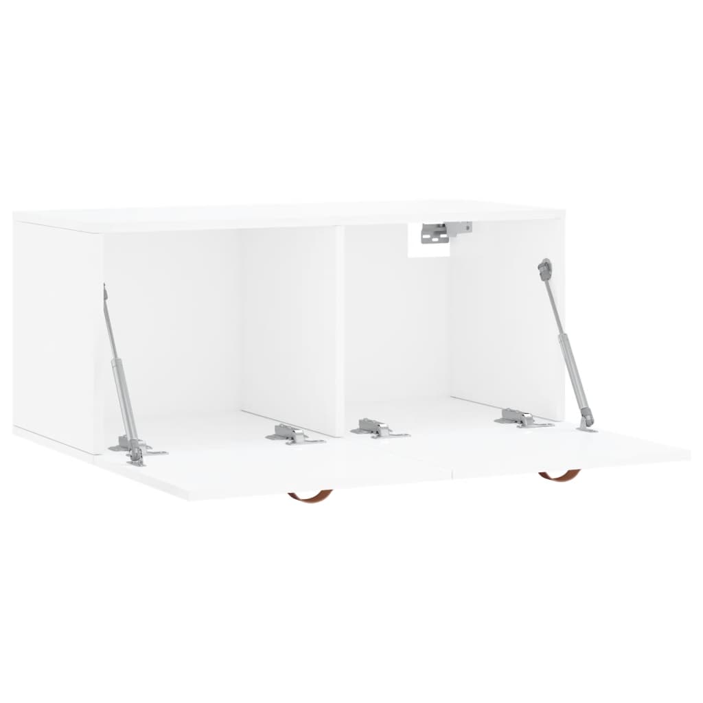 Wall Cabinet High Gloss White 80x36.5x35 cm Engineered Wood