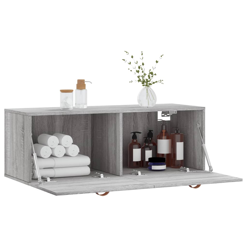 Wall Cabinet Grey Sonoma 100x36.5x35 cm Engineered Wood