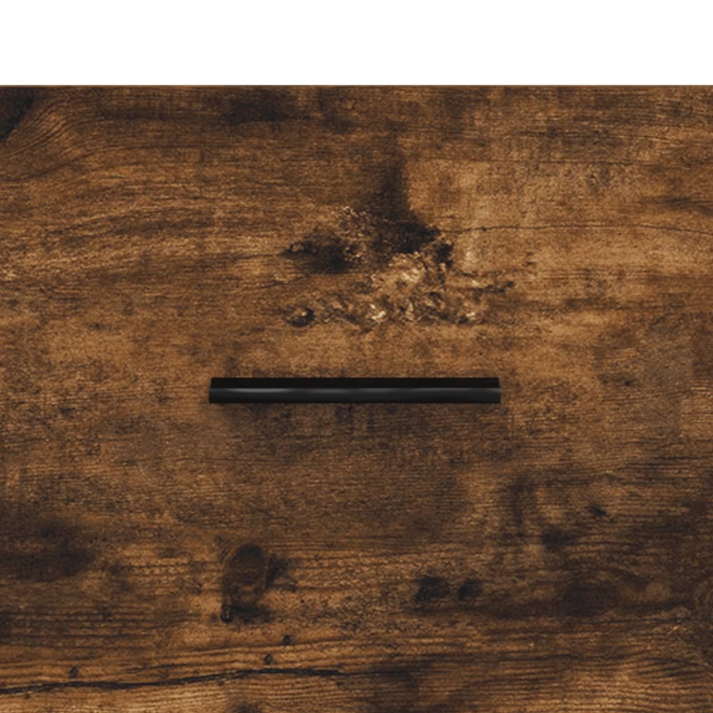 Wall Cabinet Smoked Oak 100x36.5x35 cm Engineered Wood