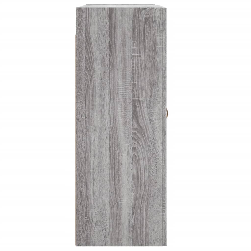 Wall Mounted Cabinet Grey Sonoma 69.5x34x90 cm Engineered Wood