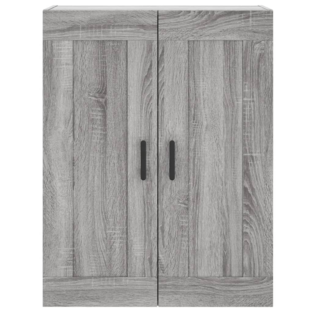 Wall Mounted Cabinet Grey Sonoma 69.5x34x90 cm Engineered Wood