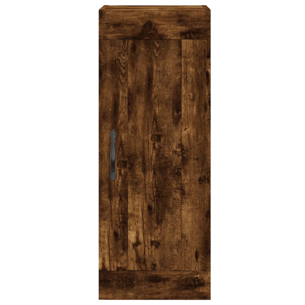 Wall Mounted Cabinet Smoked Oak 34.5x34x90 cm Engineered Wood