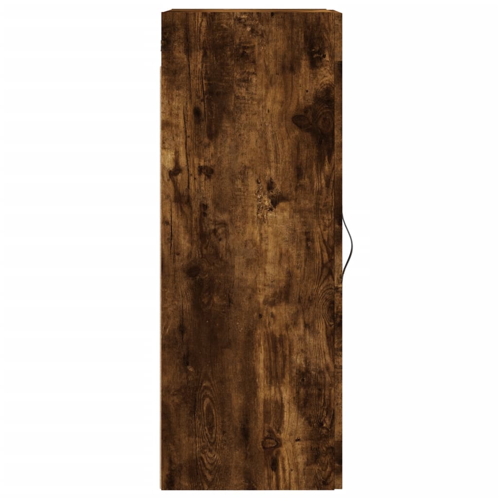 Wall Mounted Cabinet Smoked Oak 34.5x34x90 cm Engineered Wood