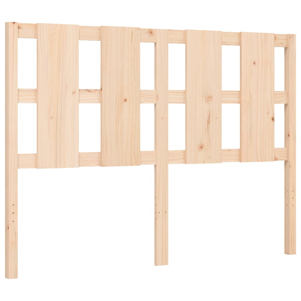 Bed Frame without Mattress Double Solid Wood Pine