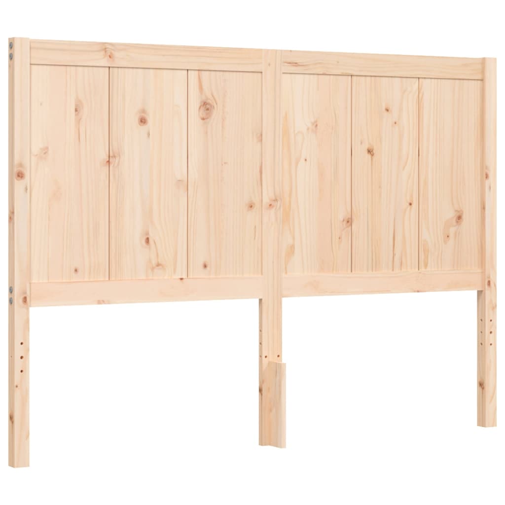 Bed Frame without Mattress 140x190 cm Solid Wood Pine