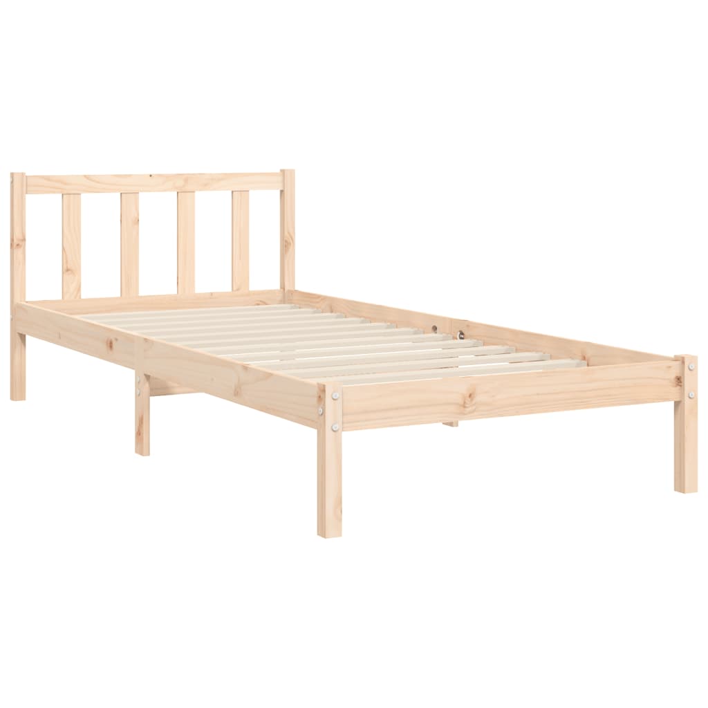Bed Frame without Mattress Small Single Solid Wood Pine