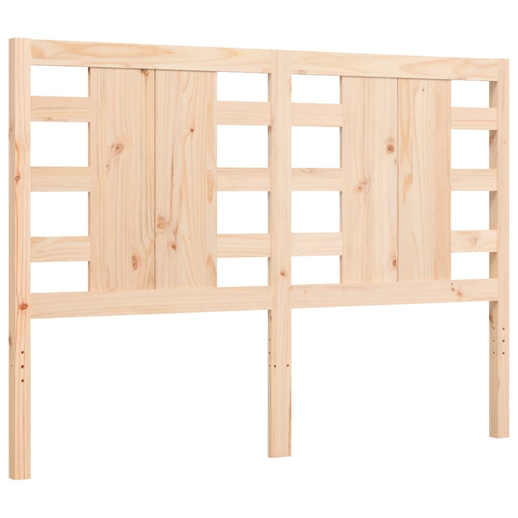 Bed Frame without Mattress Double Solid Wood Pine