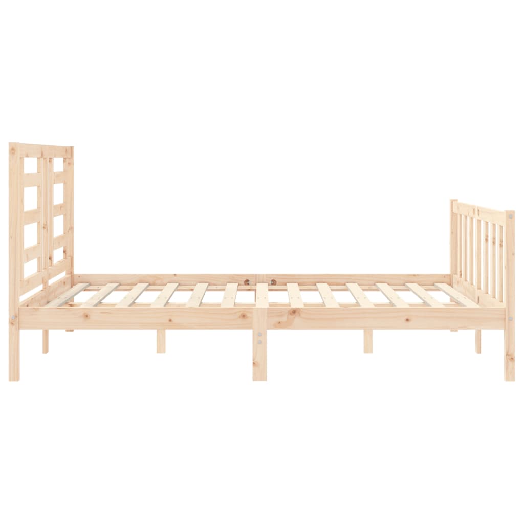 Bed Frame without Mattress 160x200 cm Solid Wood Pine