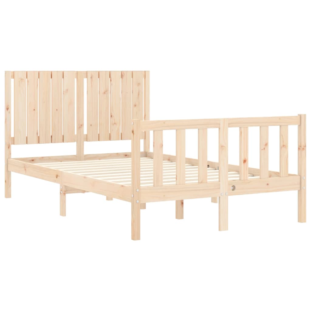 Bed Frame without Mattress 120x200 cm Solid Wood Pine