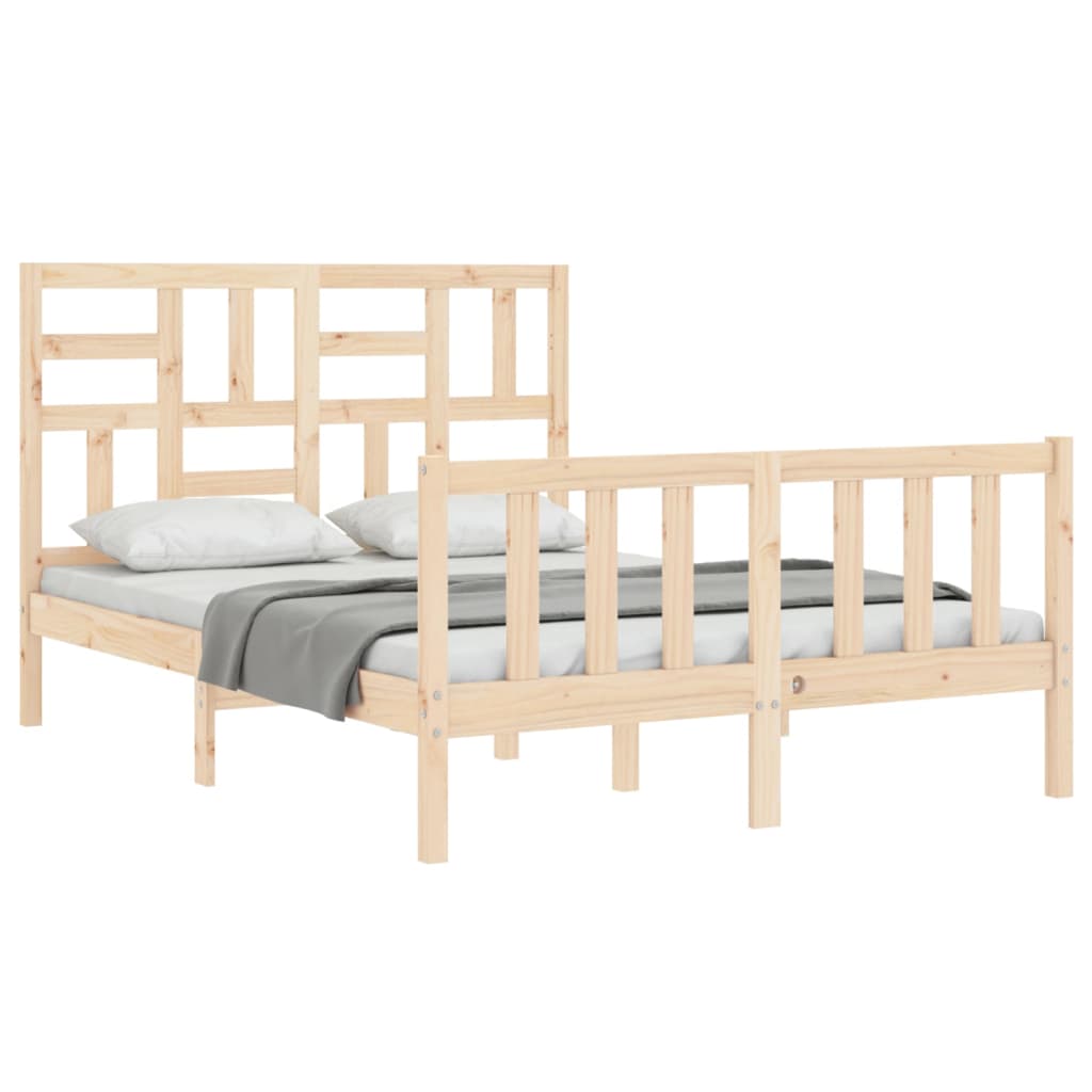 Bed Frame without Mattress 120x200 cm Solid Wood Pine