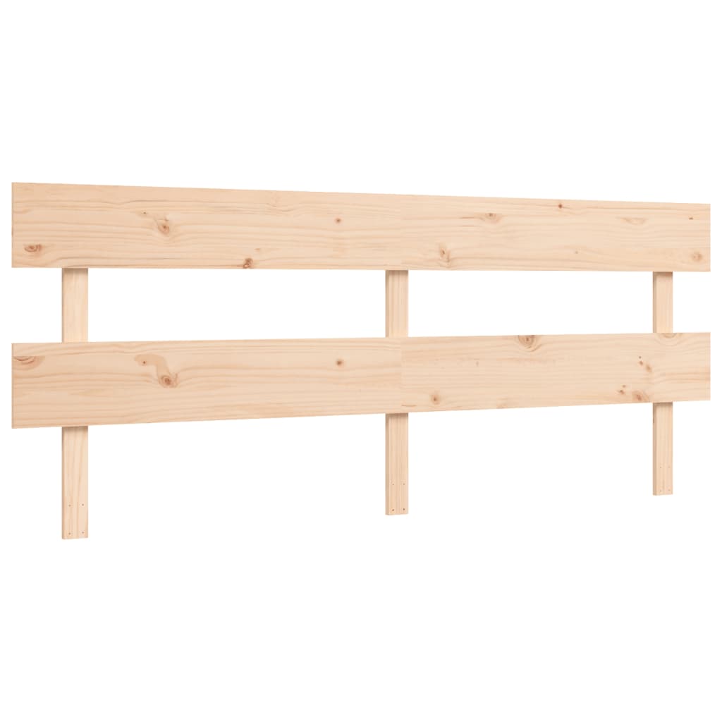 Bed Frame without Mattress 200x200 cm Solid Wood Pine