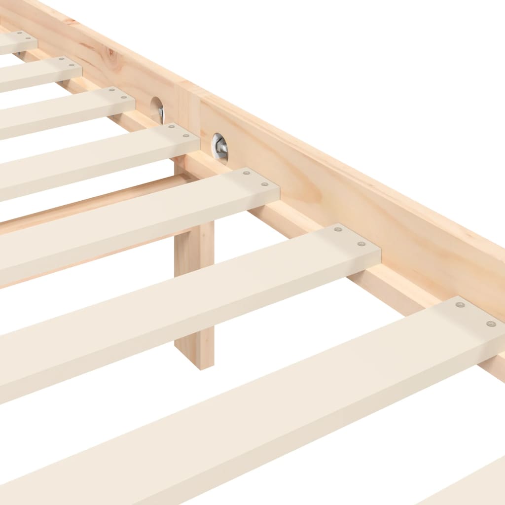 Bed Frame without Mattress 90x200 cm Solid Wood Pine