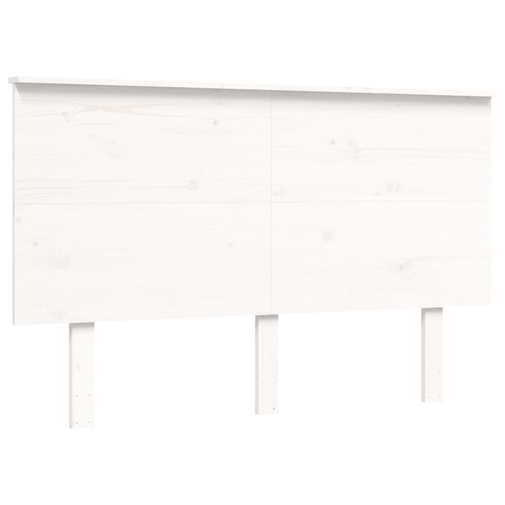 Bed Frame without Mattress White 120x200 cm Solid Wood Pine