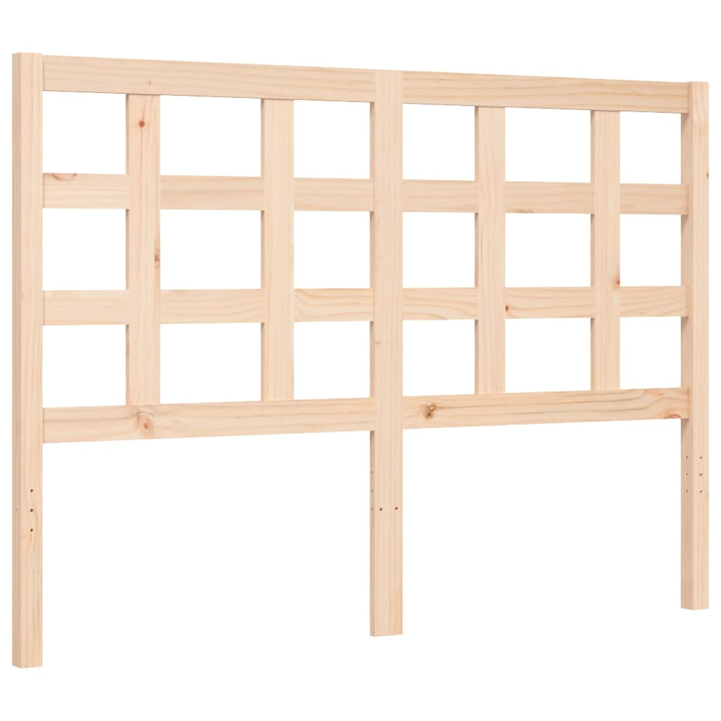 Bed Frame without Mattress Double Solid Wood